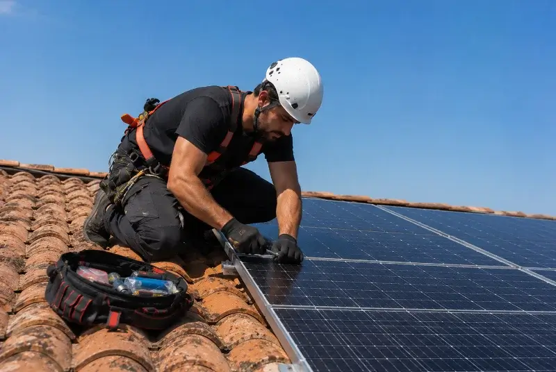 Maintenance et monitoring de panneaux solaires à Charly