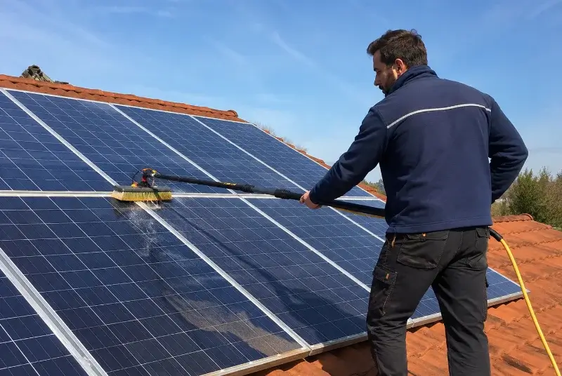Nettoyage et entretien de panneaux solaires à Charly